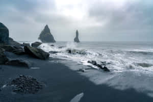 Beach In Iceland Wallpaper