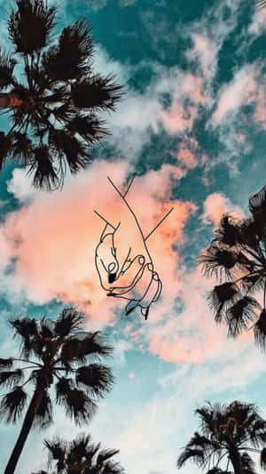 Beach Palm Trees Tumblr Photography Iphone Wallpaper