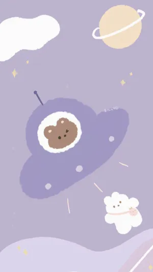 Adorable Wallpaper 4K, Milk bear, Mocha bear