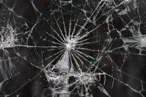 Beaten Up Broken Glass Wallpaper