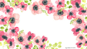 Beautiful And Vibrant Watercolor Floral Painting Wallpaper