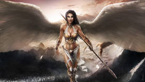 Beautiful Angels Warrior Wallpaper