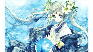 Beautiful Anime Water Deity Wallpaper