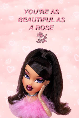 Download free Beautiful Bratz Aesthetic Doll Quote Wallpaper 