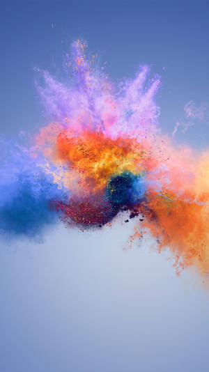 Beautiful Colored Powder Explosion Iphone Wallpaper