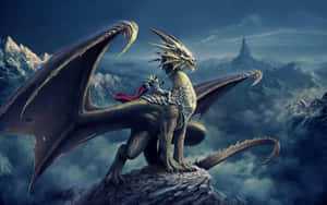 Beautiful Dragon Mountaintop Wallpaper