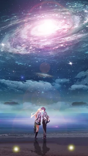 Beautiful Galaxy In Your Lie In April Hd Wallpaper