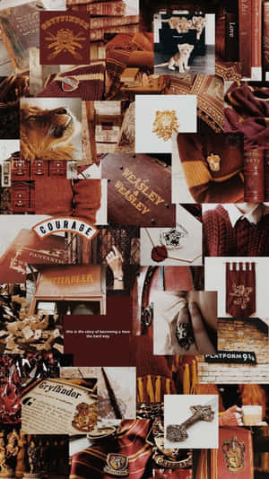 Beautiful Gryffindor Aesthetic Iphone Theme Wallpaper