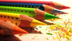 Beautiful Hd Colored Pencils Wallpaper