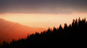 Beautiful Hd Mountain Silhouette Wallpaper