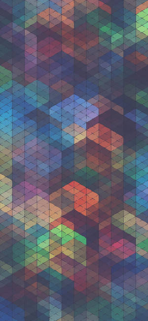 Beautiful Iphone Geometric Rainbow Wallpaper