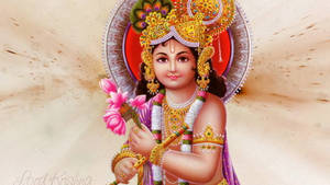 Beautiful Krishna Govinda Deity Wallpaper