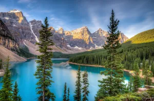 Beautiful Lake And Forest Wallpaper