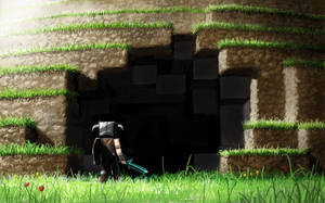 Beautiful Minecraft Cave Wallpaper