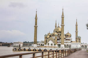 Beautiful Mosque Crystal Wallpaper