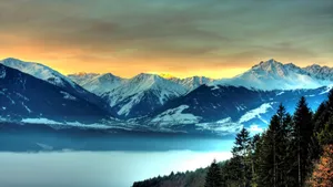 Beautiful Mountains And Sky Wallpaper