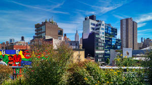 Beautiful Mural In The High Line Wallpaper