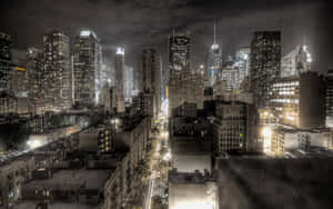 Beautiful Night View New York City Laptop Wallpaper