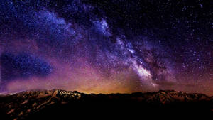 Beautiful Night With Colorful Milky Way Wallpaper