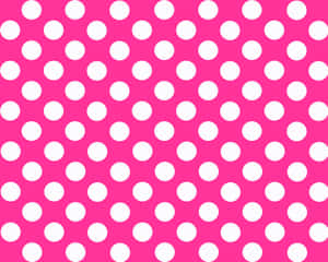 Beautiful Pastel Pink And White Polka Dot Pattern Wallpaper