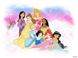 Beautiful Princess Cartoon Image Wallpaper