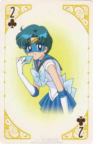 Beautiful Sailor Mercury, The Wise And Powerful Guardian Of Water. Wallpaper