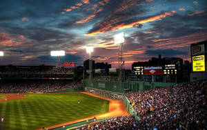Beautiful Sky Above Red Sox Game Wallpaper