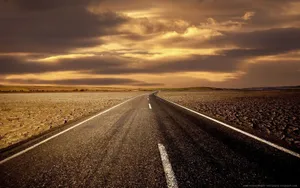 Beautiful Street Sunset View Wallpaper