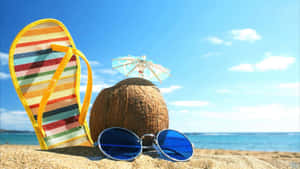 Beautiful Summer Coconut Shades Wallpaper