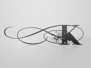 Beautifully Flourishing Letter K Wallpaper