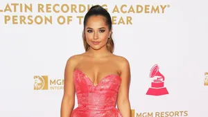 Becky G Pink Gown Wallpaper