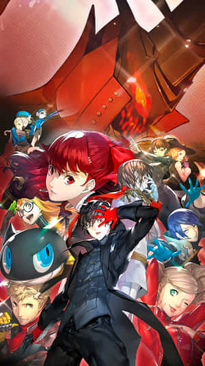 Become One Of The Phantom Thieves In Persona 5 On Your Iphone Wallpaper