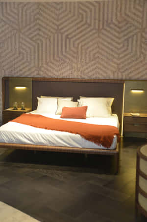 Bed Modern Contemporary Design Wallpaper