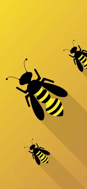 Bee Iphone Bees Graphic Art Wallpaper