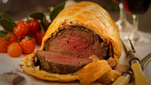 Beef Wellington Cherry Tomatoes Wallpaper