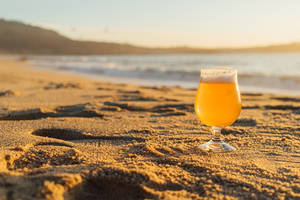 Beer By The Beach Wallpaper