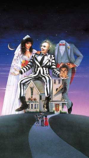 Beetlejuice In Haunted House Wallpaper