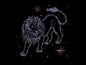 Bejeweled Leo Constellation Wallpaper