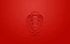Belgium National Football Team Red Emblem Wallpaper