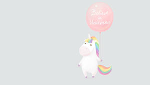 Believe In Rainbow Unicorns Wallpaper