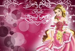 Belle In Pink Theme Wallpaper
