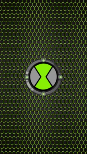 Ben 10 Omnitrix Hexagonal Background Wallpaper