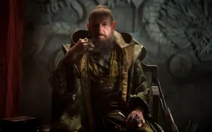 Ben Kingsley Sitting On Throne Iron Man 3 Wallpaper