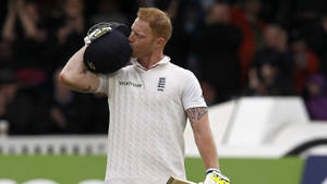 Ben Stokes Kissing His Helmet Wallpaper