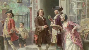 Benjamin Franklin Paint Art Wallpaper