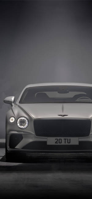 Bentley Car In Greyscale Iphone Wallpaper