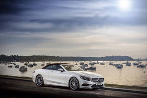 Benz 4k By The Port Wallpaper