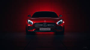Benz 4k Sparkling Red Wallpaper