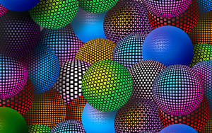 Best 3d Hd Colorful Balls Wallpaper