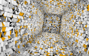 Best 3d Hd Yellow And White Wallpaper